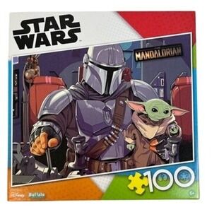 Buffalo Games Star Wars Mandalorian Grogu 100 Piece Jigsaw Puzzle Disney‎